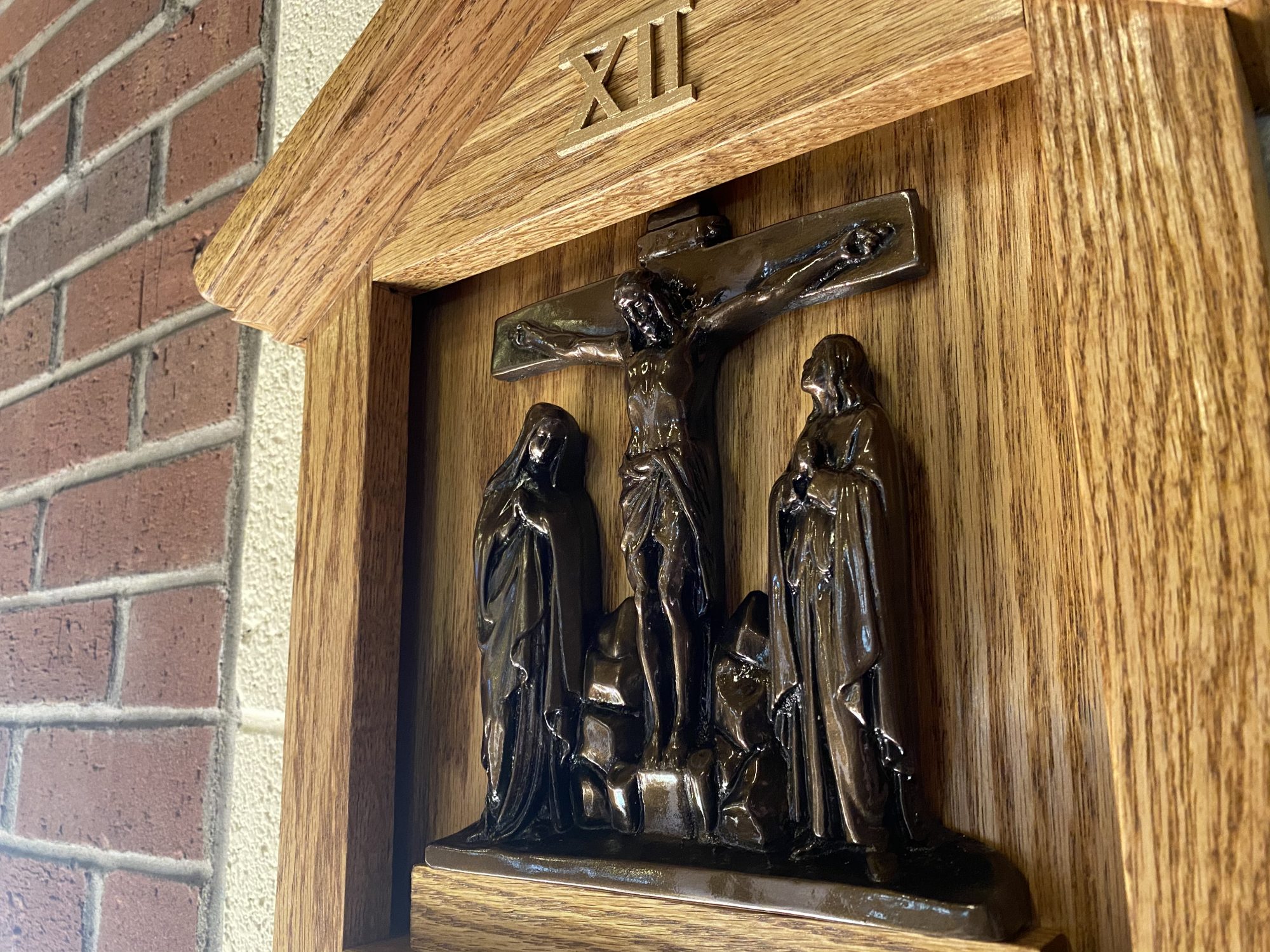 Close up of Stations of the Cross