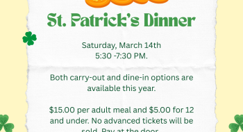 st patrick dinner 2026 St patrick dinner 2026